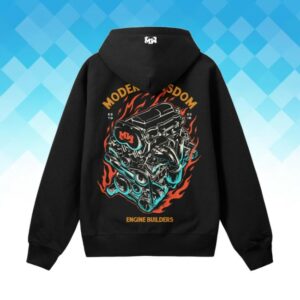 Mostly Wise Merch Store Mw Engine Black Hoodie