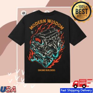 Mostly Wise Merch Store Mw Engine Black Shirt