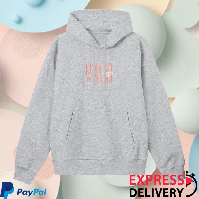 Mostly Wise Merch Store Mw Flowers Heather Grey Hoodie 4 Mostly Wise Merch Store Mw Flowers Heather Grey Hoodie