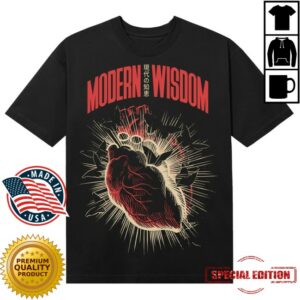 Mostly Wise Store Merch Mw Bursting Heart Black Tee