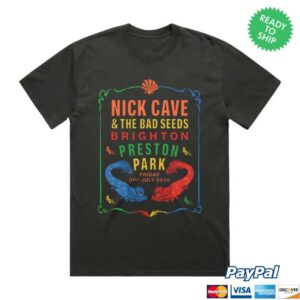 Nick Cave Merch Store Preston Park, Brighton Black T-Shirt