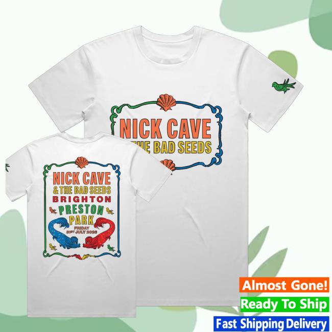 Nick Cave Merch Store Preston Park, Brighton White T-Shirt 3 Nick Cave Merch Store Preston Park, Brighton White T-Shirt