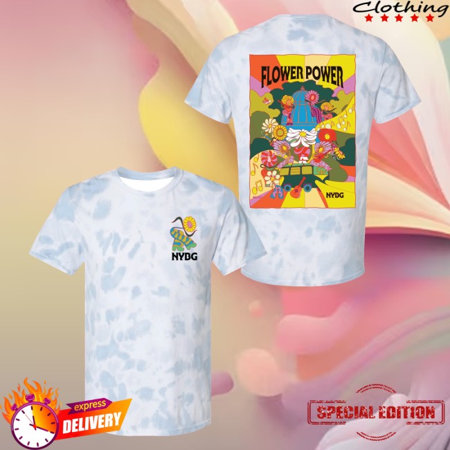 Nybg Shop Merch Nybg Flower Power Adult Tie-Dye T-Shirt 5 Nybg Shop Merch Nybg Flower Power Adult Tie-Dye T-Shirt
