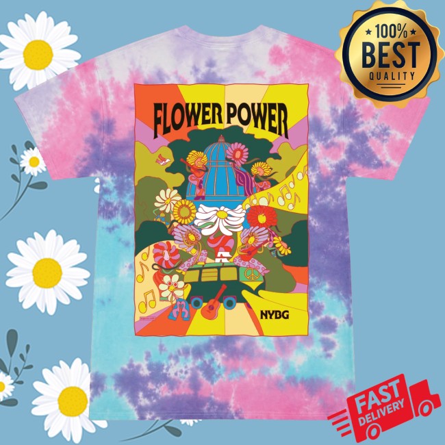 Nybg Shop Merch Nybg Flower Power Children's Tie-Dye T-Shirt 4 Nybg Shop Merch Nybg Flower Power Children's Tie-Dye T-Shirt