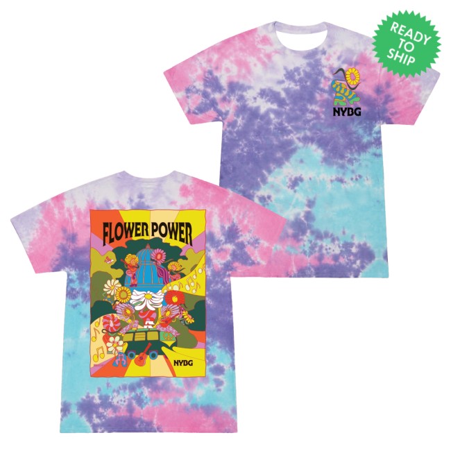 Nybg Shop Merch Nybg Flower Power Children's Tie-Dye T-Shirt 5 Nybg Shop Merch Nybg Flower Power Children's Tie-Dye T-Shirt