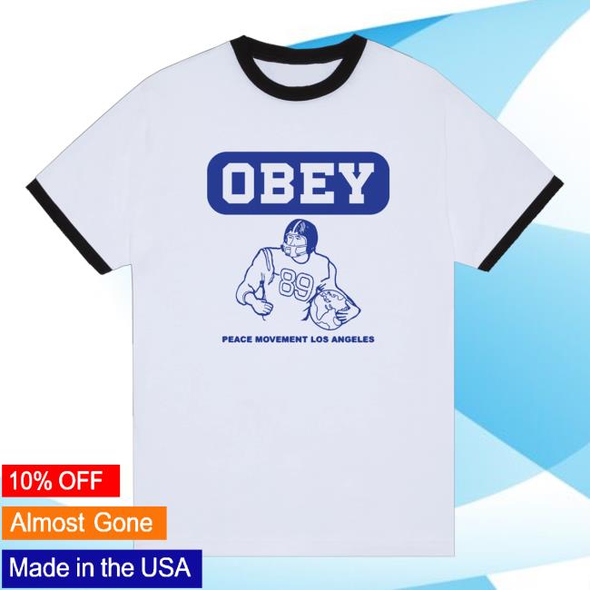 Obey Clothing Merch Store Peace Movement Ringer T-Shirt 2 Obey Clothing Merch Store Peace Movement Ringer T-Shirt