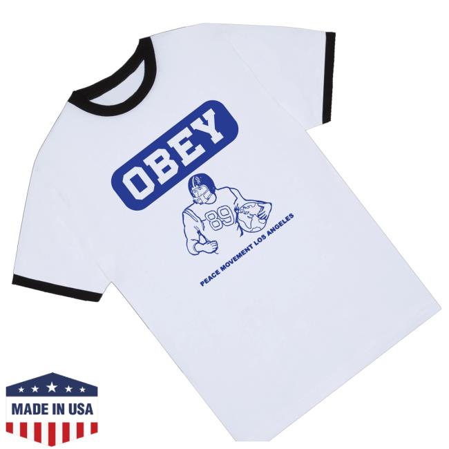 Obey Clothing Merch Store Peace Movement Ringer T-Shirt 3 Obey Clothing Merch Store Peace Movement Ringer T-Shirt