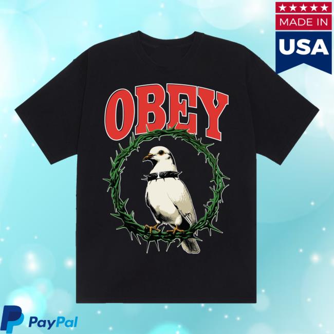 Obey Clothing Merch Store Thorns Of Peace T-Shirt 3 Obey Clothing Merch Store Thorns Of Peace Oversized T-Shirt