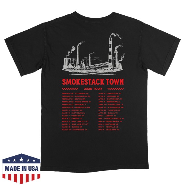 Ole 60 Store Merch Smokestack Town 2026 Black Tour Tee 4 Ole 60 Store Merch Smokestack Town 2026 Black Tour Tee