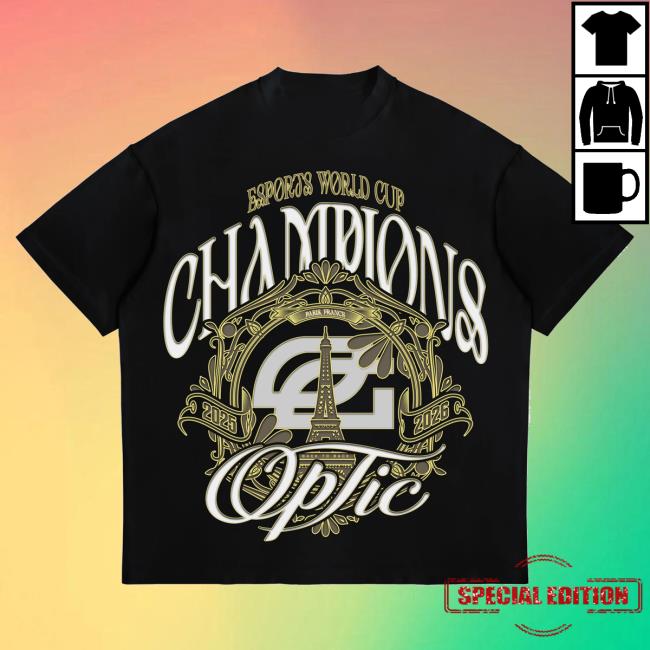 Optic Gaming Merch Store 2026 Ewc Champions Tee 2 Optic Gaming Merch Store 2026 Ewc Champions Tee