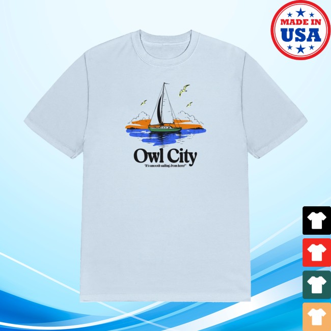 Owl City Store Merch Smooth Sailing Shirt 2 Owl City Store Merch Smooth Sailing Shirt