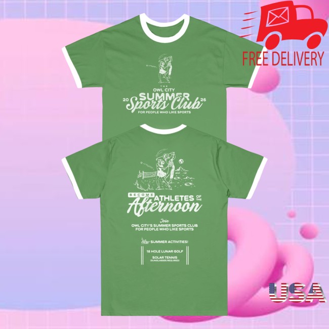 Owl City Store Merch Summer Sports Club Ringer Shirt 5 Owl City Store Merch Summer Sports Club Ringer Shirt