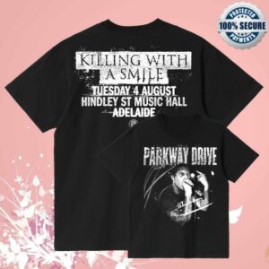 Parkway Drive Rock Adelaide Kwas, Aug 4 T-Shirt
