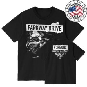 Parkway Drive Rock Merch Shop Store Perth Horizons, Aug 2 T-Shirt