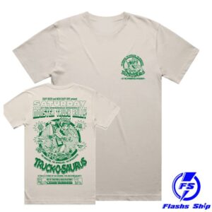 Pet Merch Store Truck-O-Saurus T-Shirt Chest Back Print