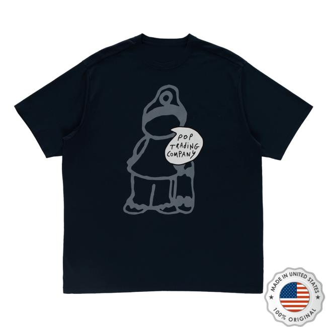 Pop Trading Company Merch Store Pop Chatting T-Shirt Navy 2 Pop Trading Company Merch Store Pop Chatting T-Shirt Navy