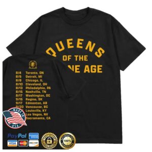 Queens Of The Stone Age Merch Store Logo 2026 Tour Tee