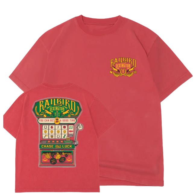 Railbird Festival Merch Store 2026 Slot Machine Tee 3 Railbird Festival Merch Store 2026 Slot Machine Tee