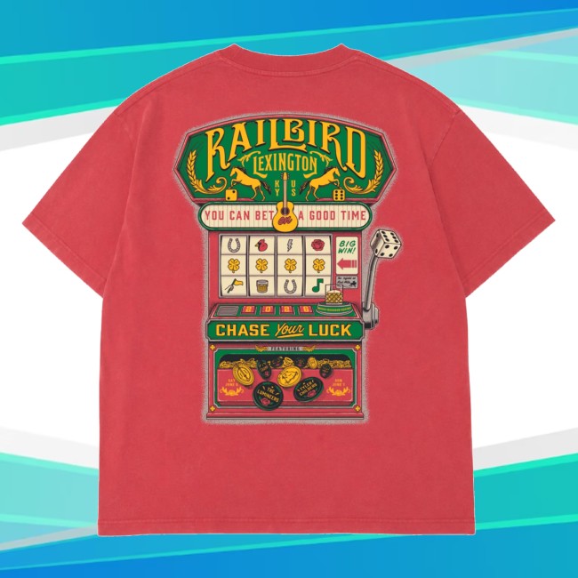 Railbird Festival Merch Store 2026 Slot Machine Tee 3 Railbird Festival Merch Store 2026 Slot Machine Tee