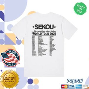 Republic Records Merch Store Sekou Exclusive World Tour Shirt