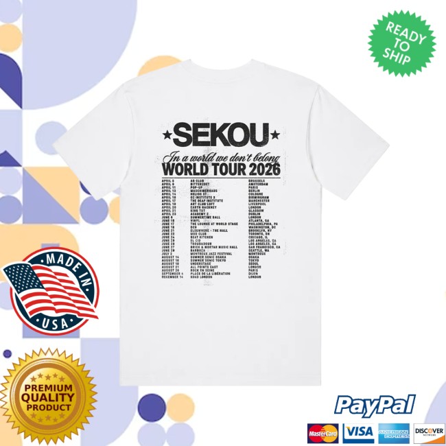 Republic Records Merch Store Sekou Exclusive World Tour Shirt 3 Republic Records Merch Store Sekou Exclusive World Tour Shirt