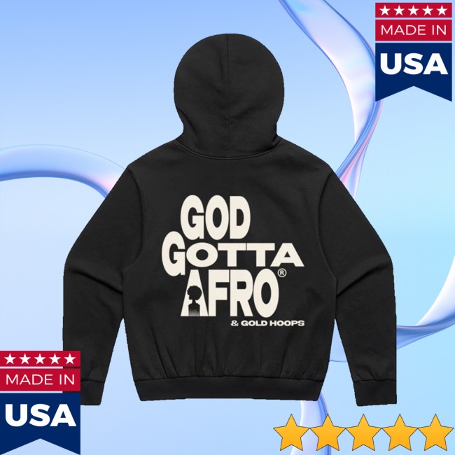 Roc Nation Merch Store Rapsody God Gotta Afro & Gold Hoops Hoodie 3 Roc Nation Merch Store Rapsody God Gotta Afro & Gold Hoops Hoodie