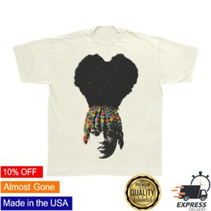 Roc Nation Merch Store Rapsody Heart Shaped Afro Shirt