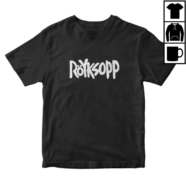 Royksopp Merch Store Royksopp Classic Logo T-Shirt (Black) 2 Royksopp Merch Store Royksopp Classic Logo T-Shirt (Black)