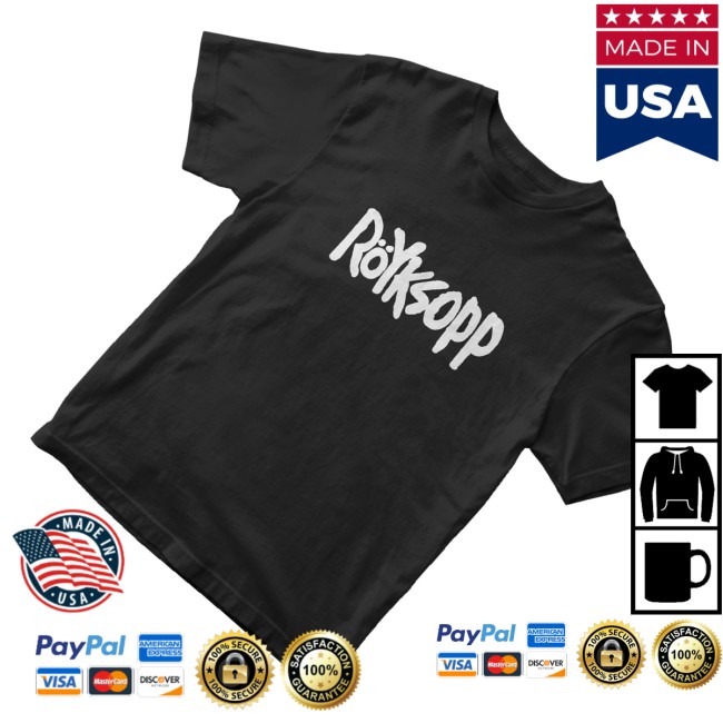 Royksopp Merch Store Royksopp Classic Logo T-Shirt (Black) 3 Royksopp Merch Store Royksopp Classic Logo T-Shirt (Black)