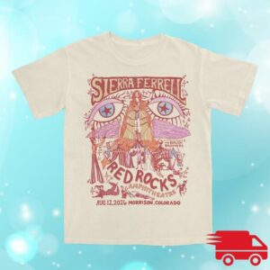 Sierra Ferrell Merch Store Event Tee Red Rocks '26 Shirt