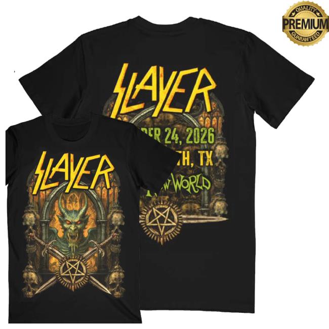 Slayer Merch Store Sick New World 2026 Festival Event Tee 4 Slayer Merch Store Sick New World 2026 Festival Event Tee