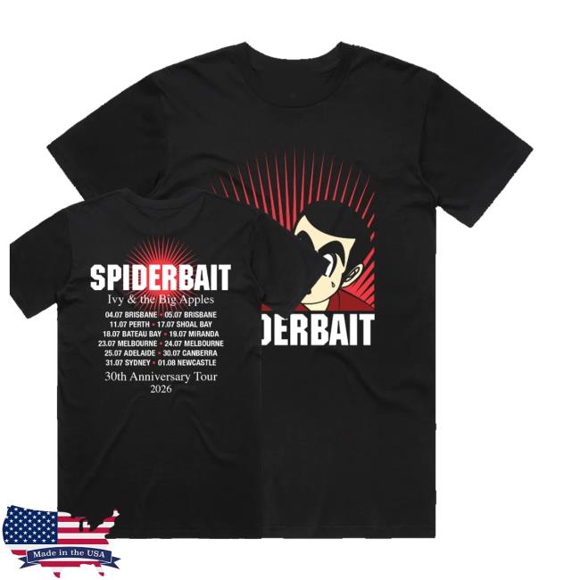Spiderbait Merch Shop Ivy 30Th Anniversary Tour Black Tshirts 4 Spiderbait Merch Shop Ivy 30Th Anniversary Tour Black Tshirts