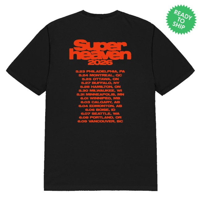 Superheaven Merch Store Spring 2026 Tour Tee 4 Superheaven Merch Store Spring 2026 Tour Tee