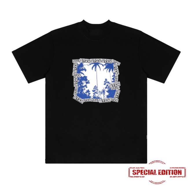 Televisi Star Catalog Store Merch Paradise Blue Tee Black 2 Televisi Star Catalog Store Merch Paradise Blue Tee Black
