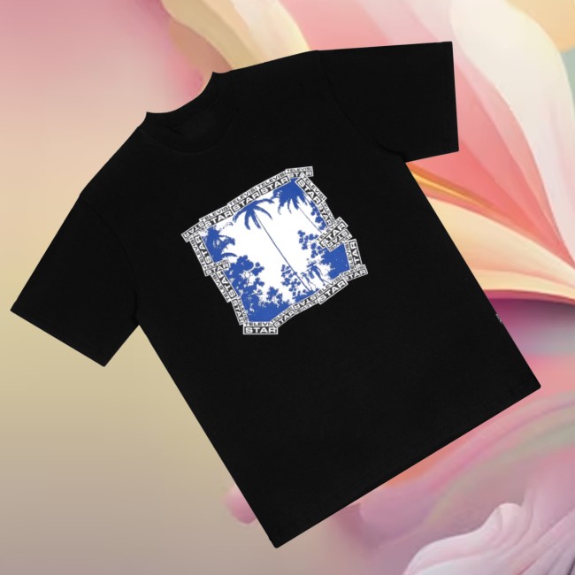 Televisi Star Catalog Store Merch Paradise Blue Tee Black 3 Televisi Star Catalog Store Merch Paradise Blue Tee Black
