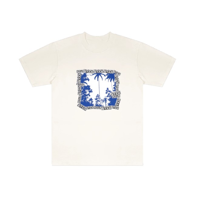 Televisi Star Catalog Store Merch Paradise Blue Tee White 2 Televisi Star Catalog Store Merch Paradise Blue Tee White