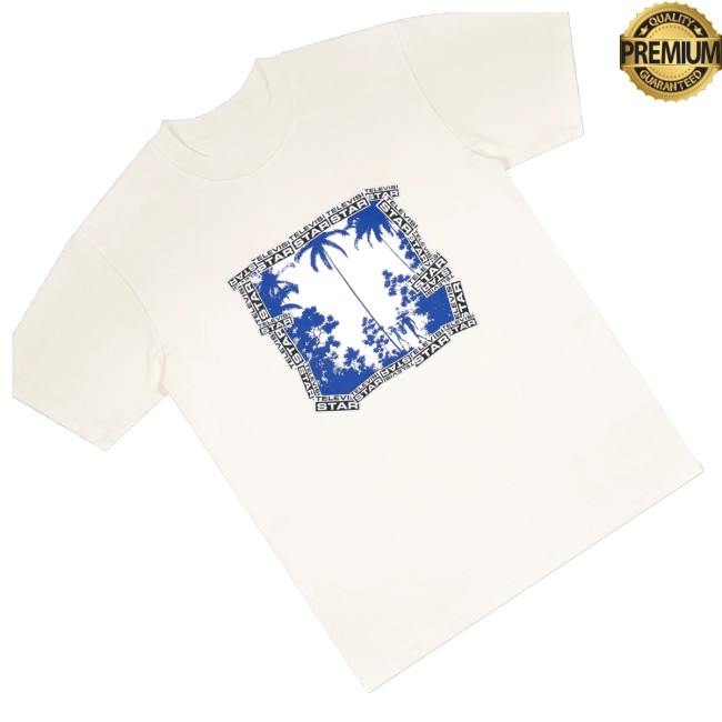Televisi Star Catalog Store Merch Paradise Blue Tee White 3 Televisi Star Catalog Store Merch Paradise Blue Tee White