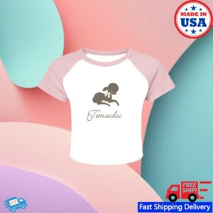 Temachii Merch Store Pink Lamb Baby Tee