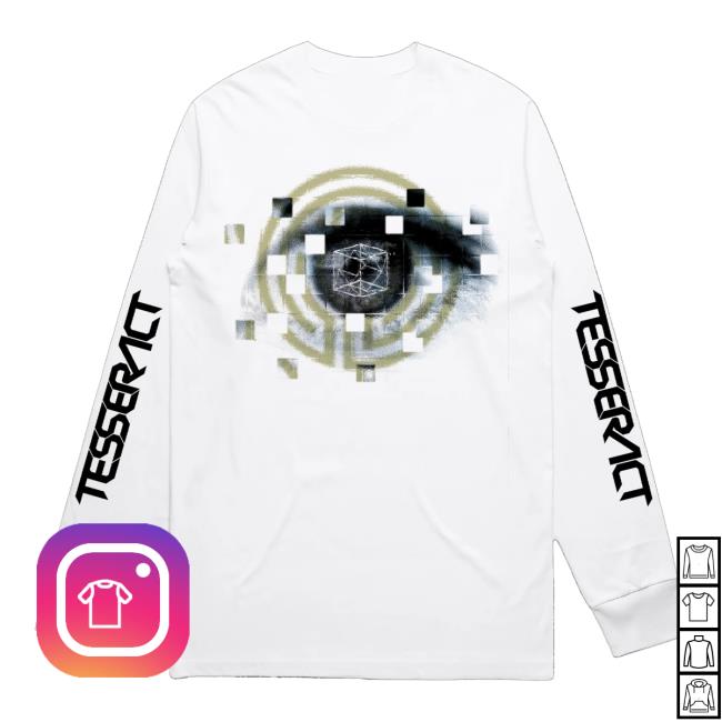 Tesseract Band Store Merch Eyes Longsleeve White 2 Tesseract Band Store Shop Merch Eyes Longsleeve - White
