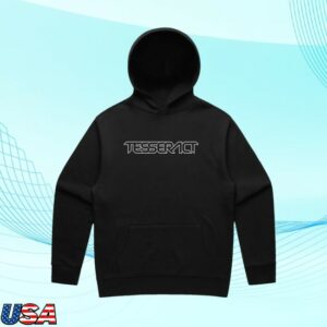 Tesseract Merch Store Burning Cube Hoodie Black