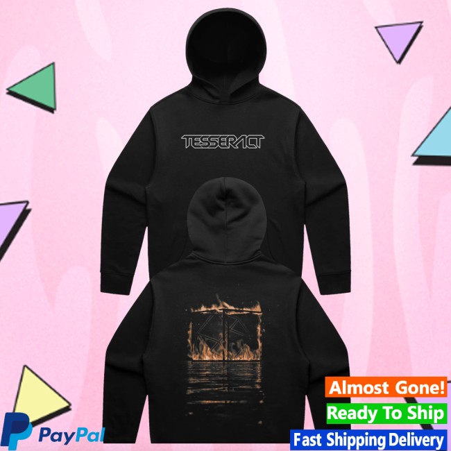 Tesseract Merch Store Burning Cube Hoodie Black 5 Tesseract Merch Store Burning Cube Hoodie Black