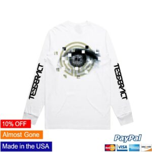Tesseract Merch Store Eyes Longsleeve White