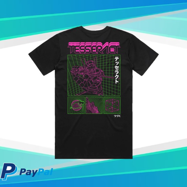Tesseract Merch Store Neon Samurai Shirt Black 3 Tesseract Merch Store Neon Samurai Shirt Black