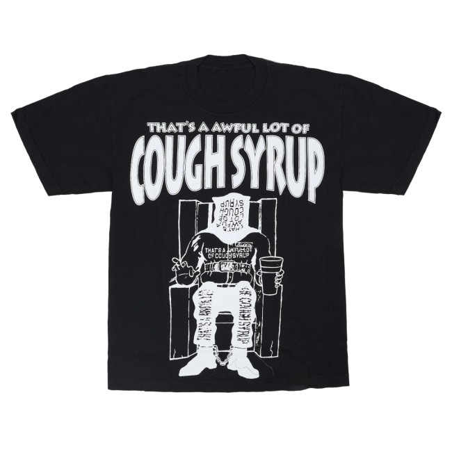 Thats A Awful Lot Of Cough Syrup Merch Store Death Row T-Shirt Black 3 Thats A Awful Lot Of Cough Syrup Merch Store Death Row T-Shirt Black