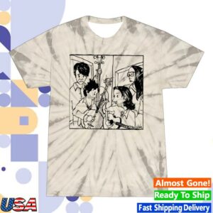 The Avett Brothers Shop Store Merch Seth Drawing Silver Tie-Dye T-Shirt
