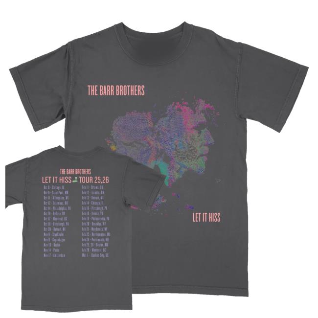 The Barr Brothers Merch Shop Black Photo Tour Tee 2025-2026s 5 The Barr Brothers Merch Shop Black Photo Tour Tee 2025-2026s