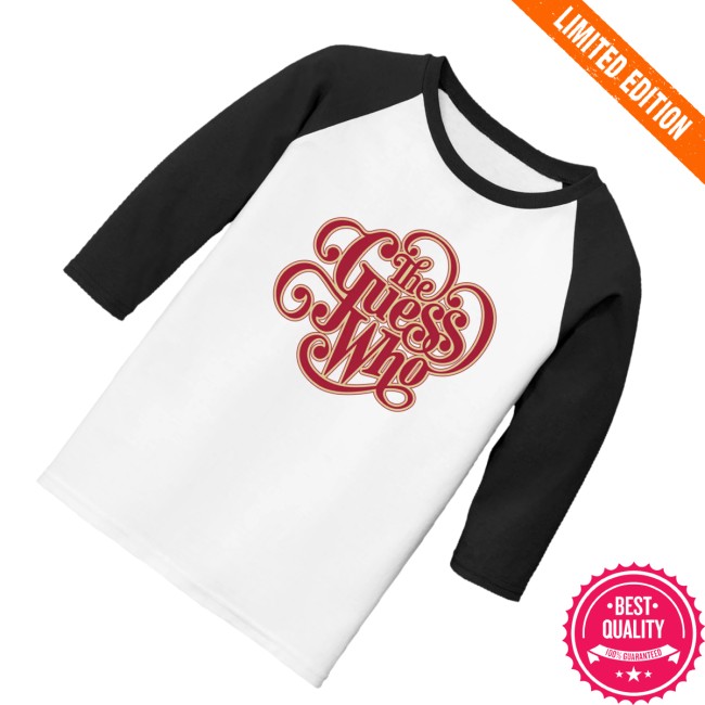 The Guess Who Merch Store Classic Logo Raglan Baseball Tee 3 The Guess Who Merch Store Classic Logo Raglan Baseball Tee