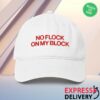 Tucker Carlson Merch Store No Flock On My Block Baseball Hat White 6 Tucker Carlson Merch Store No Flock On My Block Baseball Hat White
