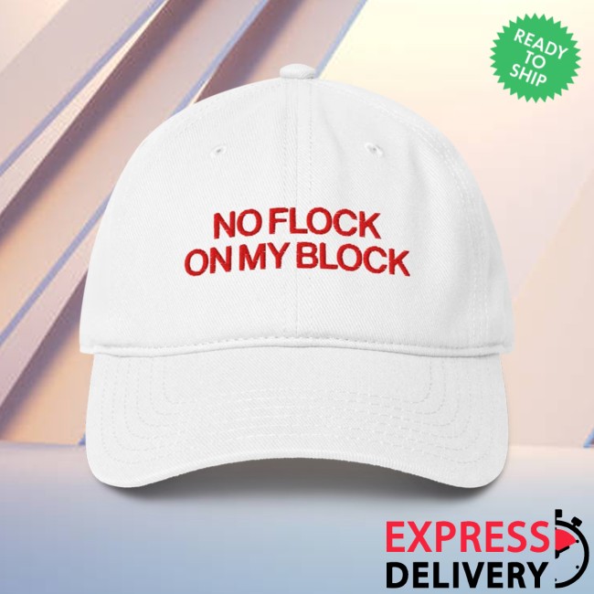 Tucker Carlson Merch Store No Flock On My Block Baseball Hat White 3 Tucker Carlson Merch Store No Flock On My Block Baseball Hat White
