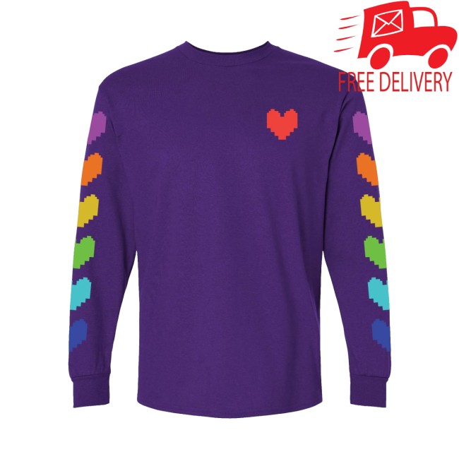 Undertale Symphony Merch Store Undertale World Tour Long Sleeve Tee Shirt (Purple) 3 Undertale Symphony Merch Store Undertale World Tour Long Sleeve Tee Shirt (Purple)